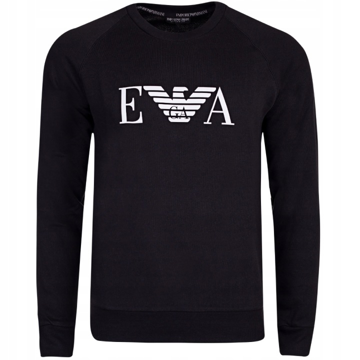 Emporio Armani pánská mikina černá bez kapuce 111062-3R571-00020 S