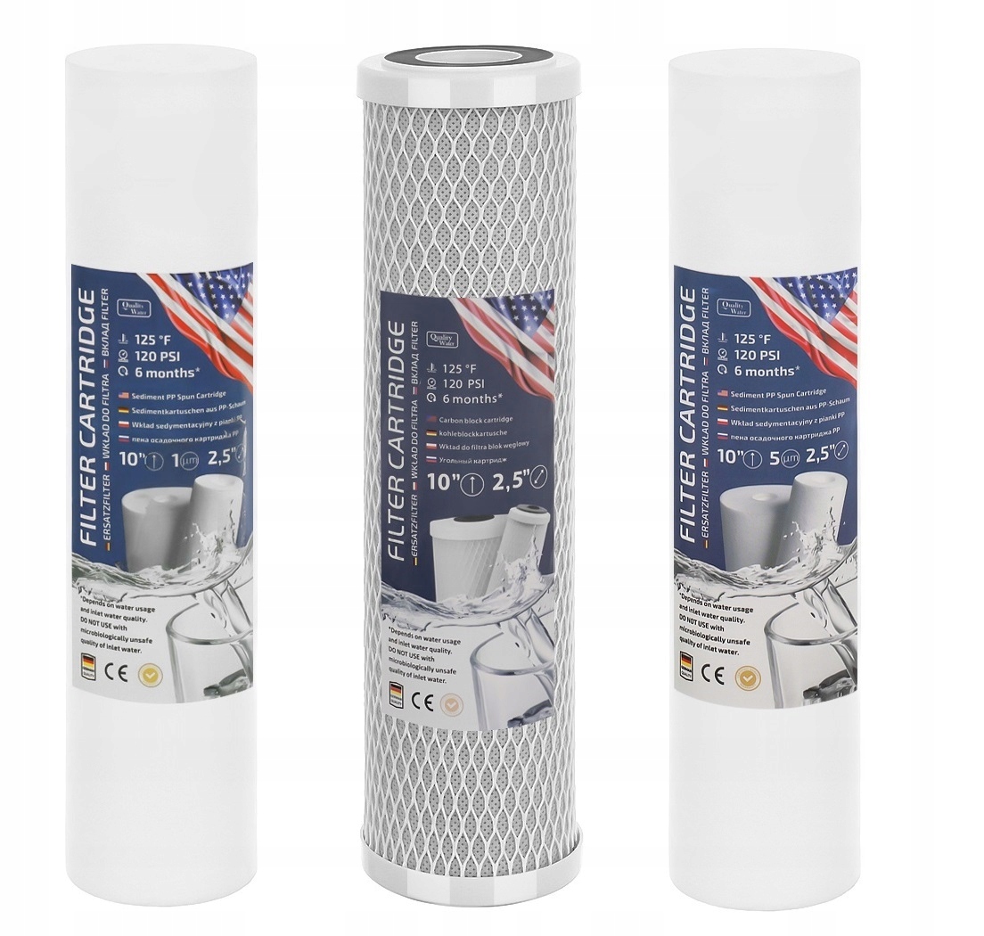 Filtr do wody piankowy węglowy osmoza RO ZESTAW