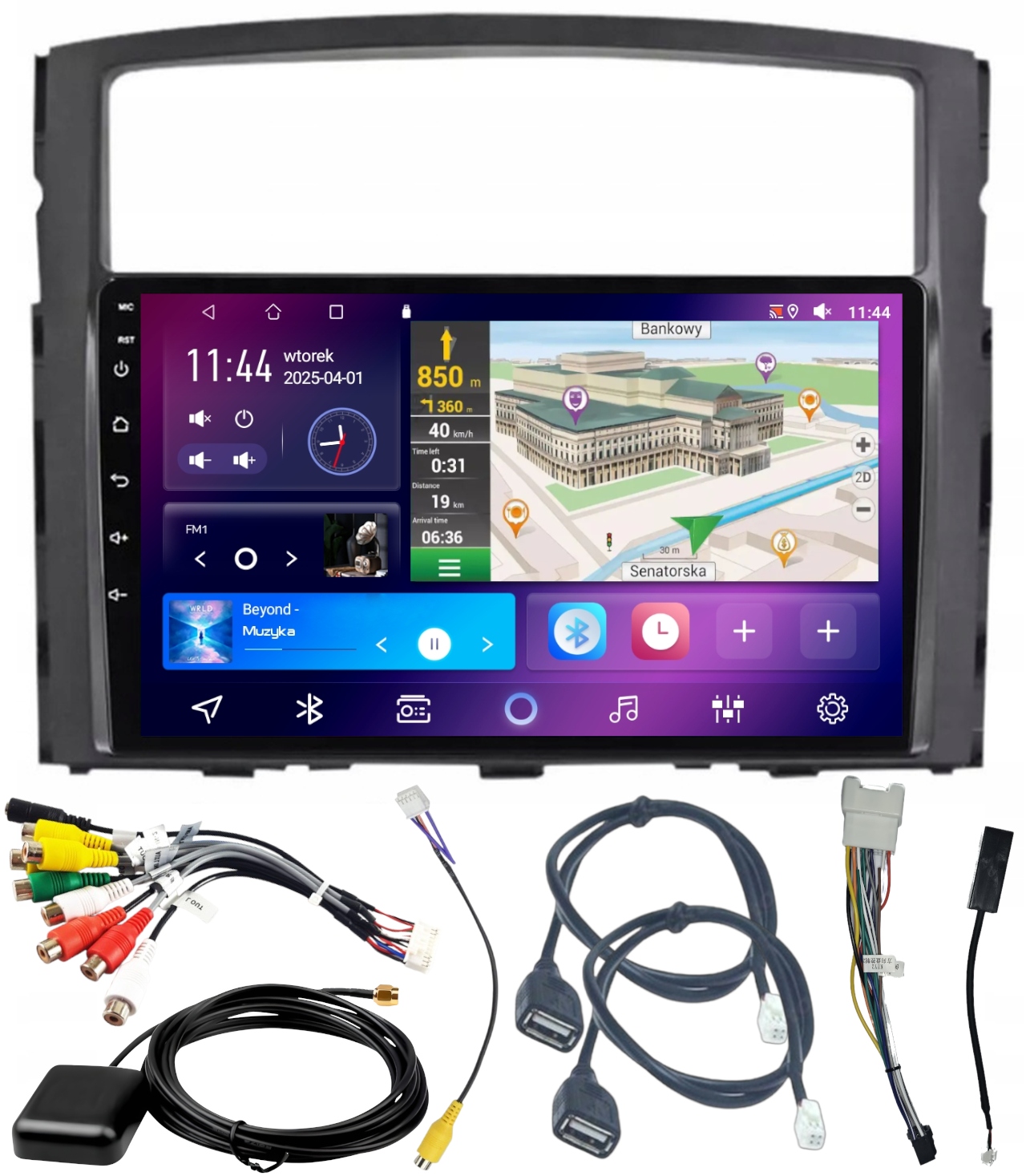 Autorádio Carplay Mitsubishi Pajero 2006-2014 Wifi Android 4GB 64GB