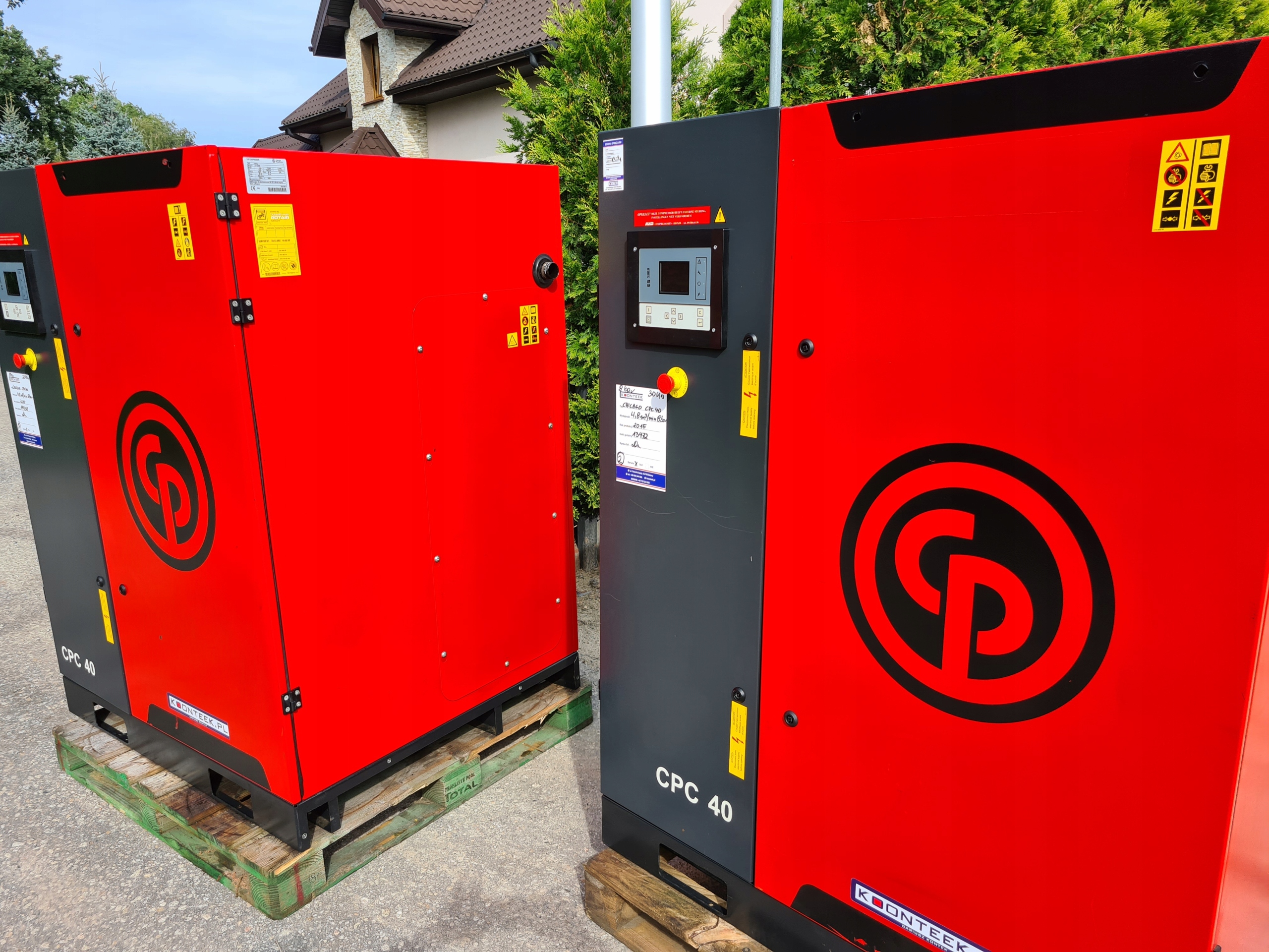 Kompresor śrubowy Chicago Pneumatic CPC 40 30 kw, Atlas Copco Marka Chicago Pneumatic