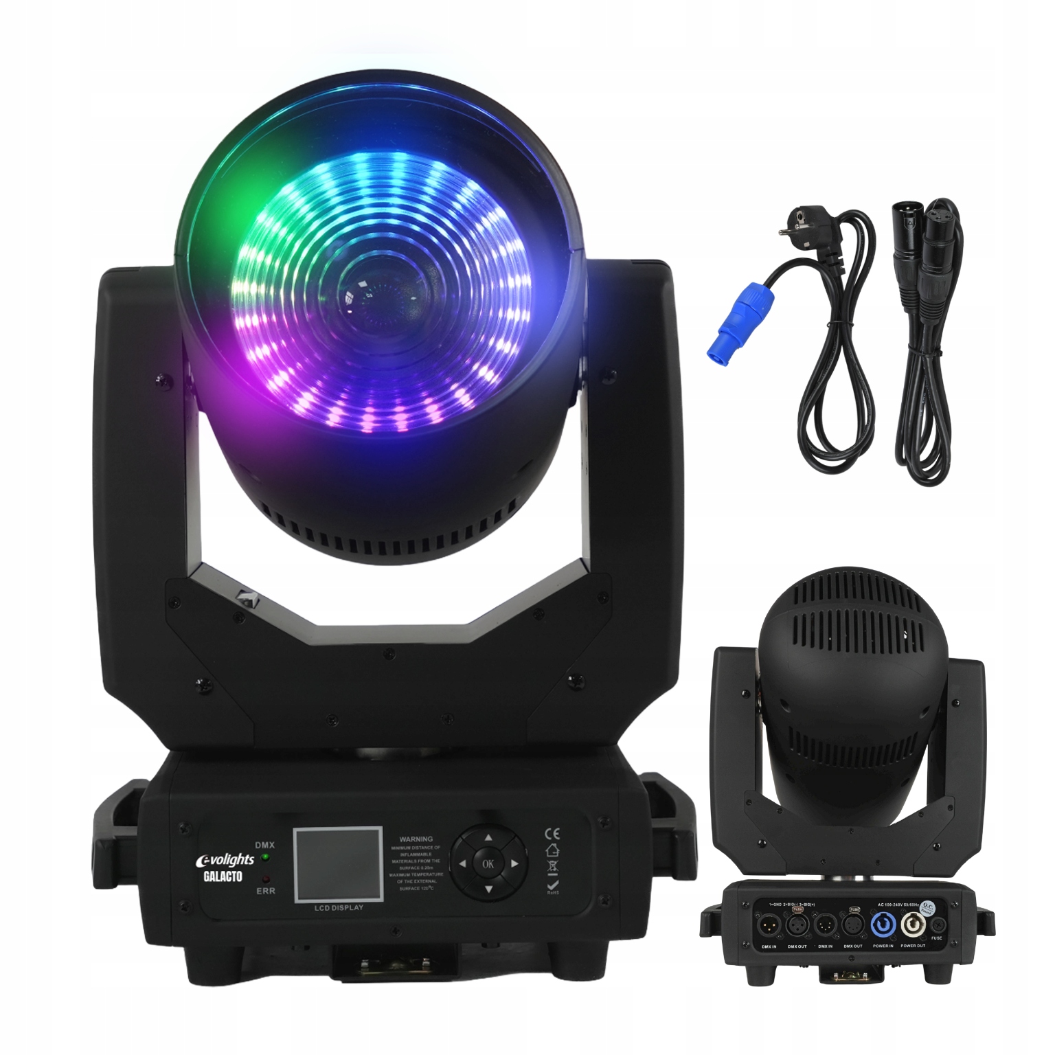 Głowa Ruchoma Głowica Oświetleniowa Sceniczna Beam Wash 120W Galacto Ring