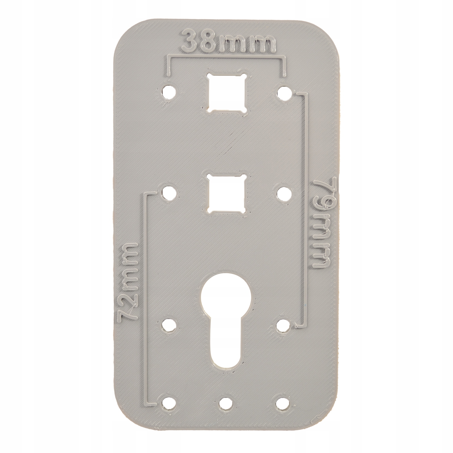 SZABLON DO MONTAŻU KLAMEK DRZWIOWYCH 72mm Marka P4U