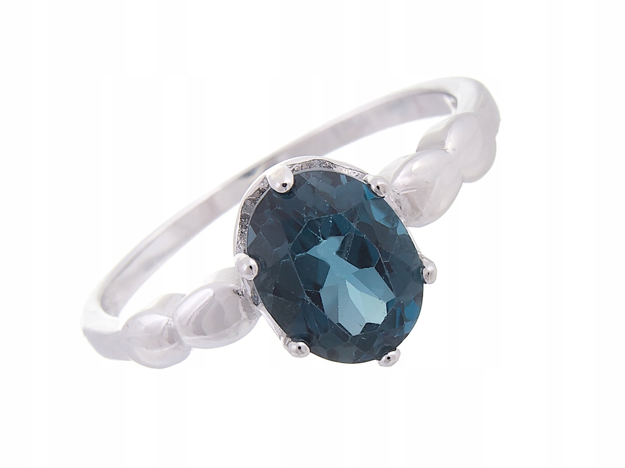 Stříbrný Prstýnek Prsten Vel 22 London Topaz Přírodní