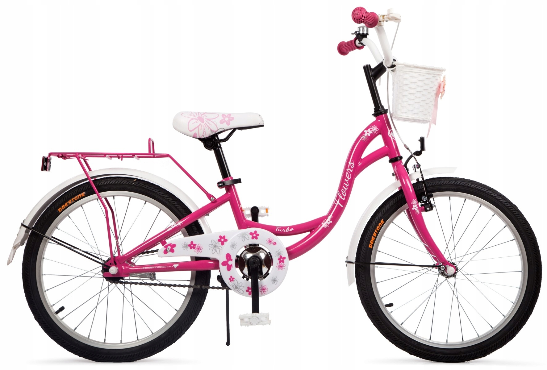 Polski Rower dziecięcy Flowers 20" Rowerek damka dla dziewczynki 5-8 lat