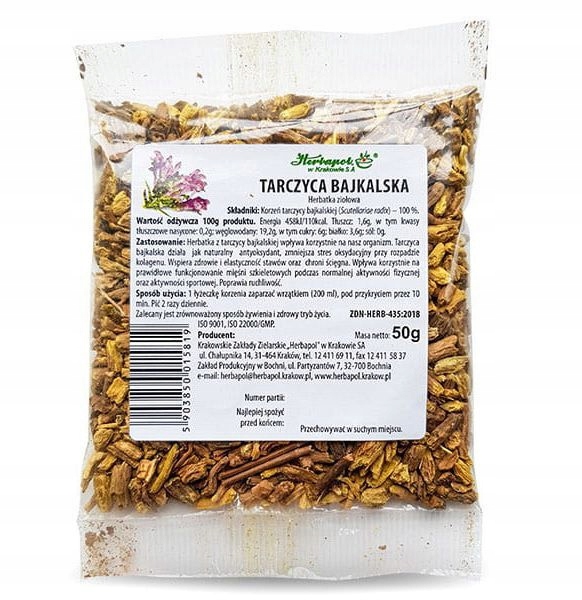 

Herbapol Tarczyca Bajkalska Mięśnie Stawy 50g