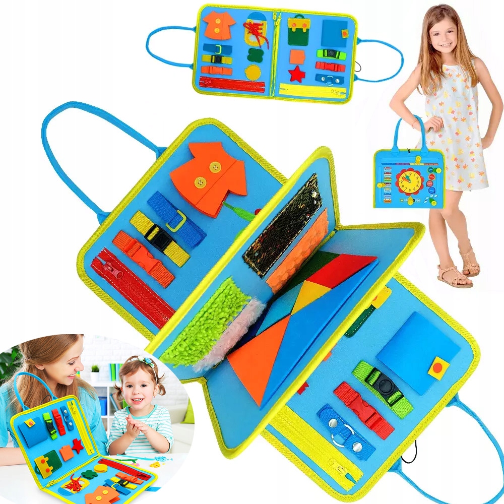 

Tablica manipulacyjna Montessori sensoryczna Zamek