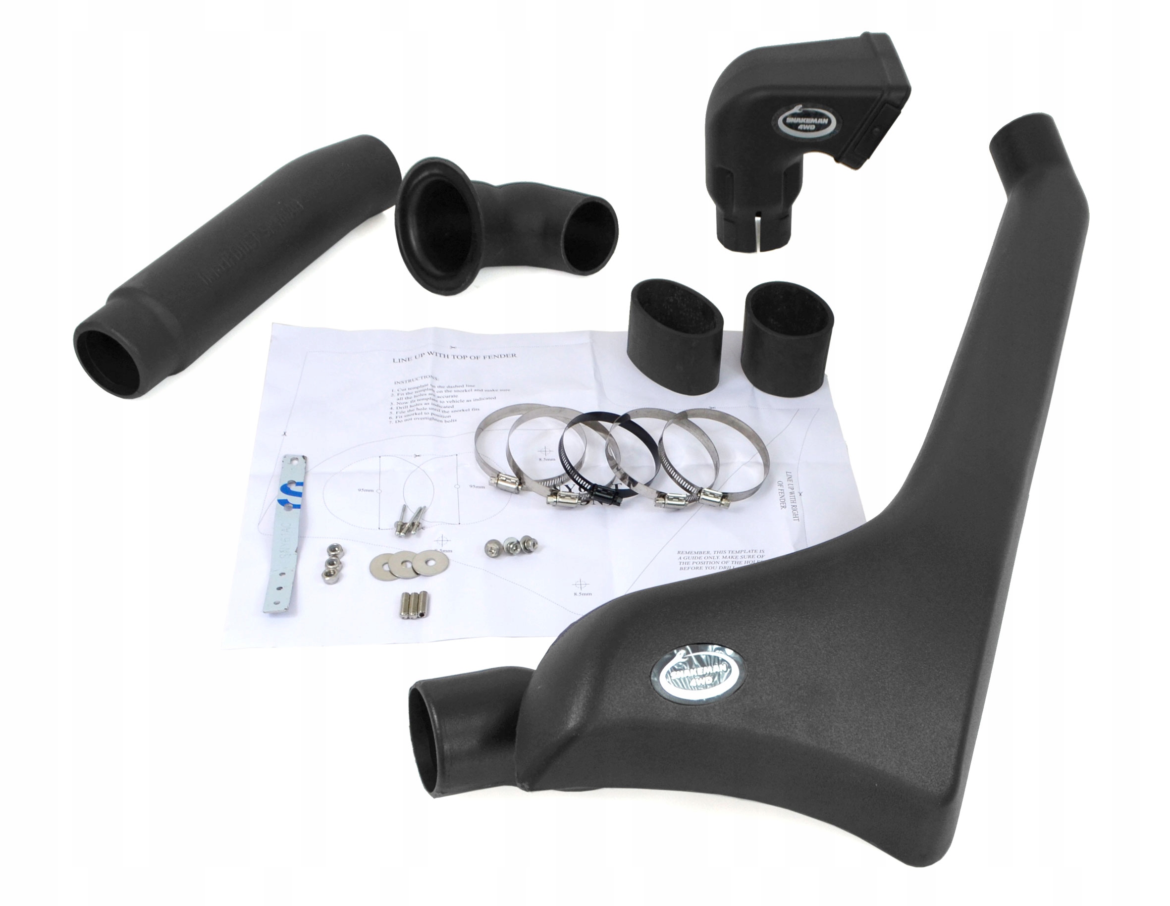 Nissan Patrol Y61 (1997-2000) 2.8L 4.2L 4.5L 4.8L ľavá strana Snorkel Lldpe