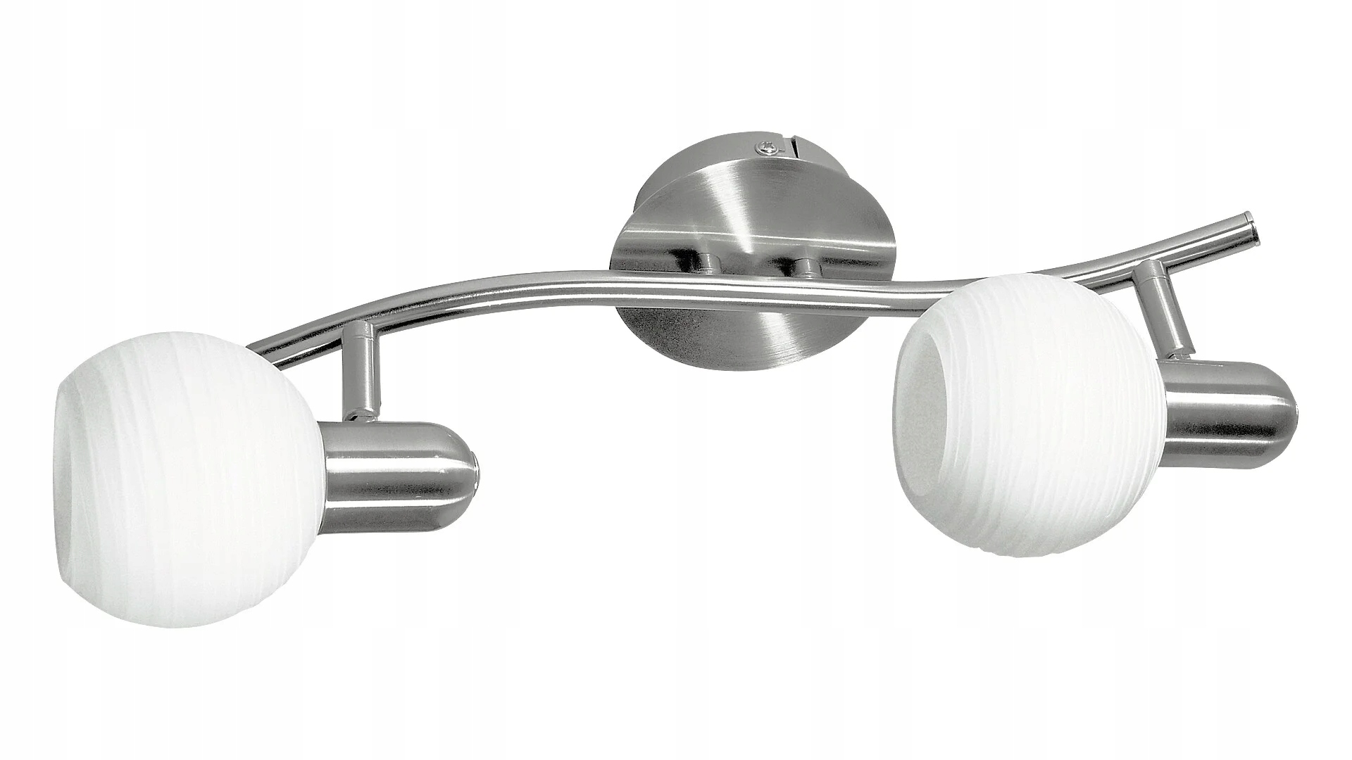 Nástěnný a stropní reflektor chrom satén vzorovaná bílá barva E14 2x40W Rabalux