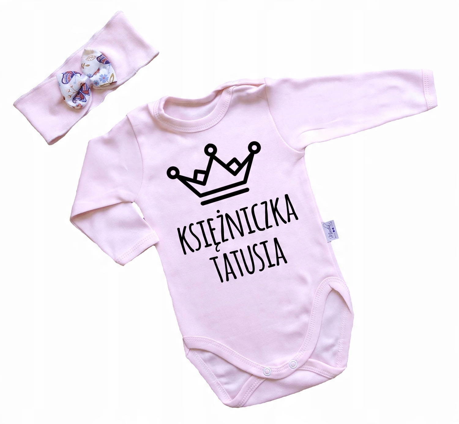 

Body z nadrukiem Księżniczka Tatusia różowe