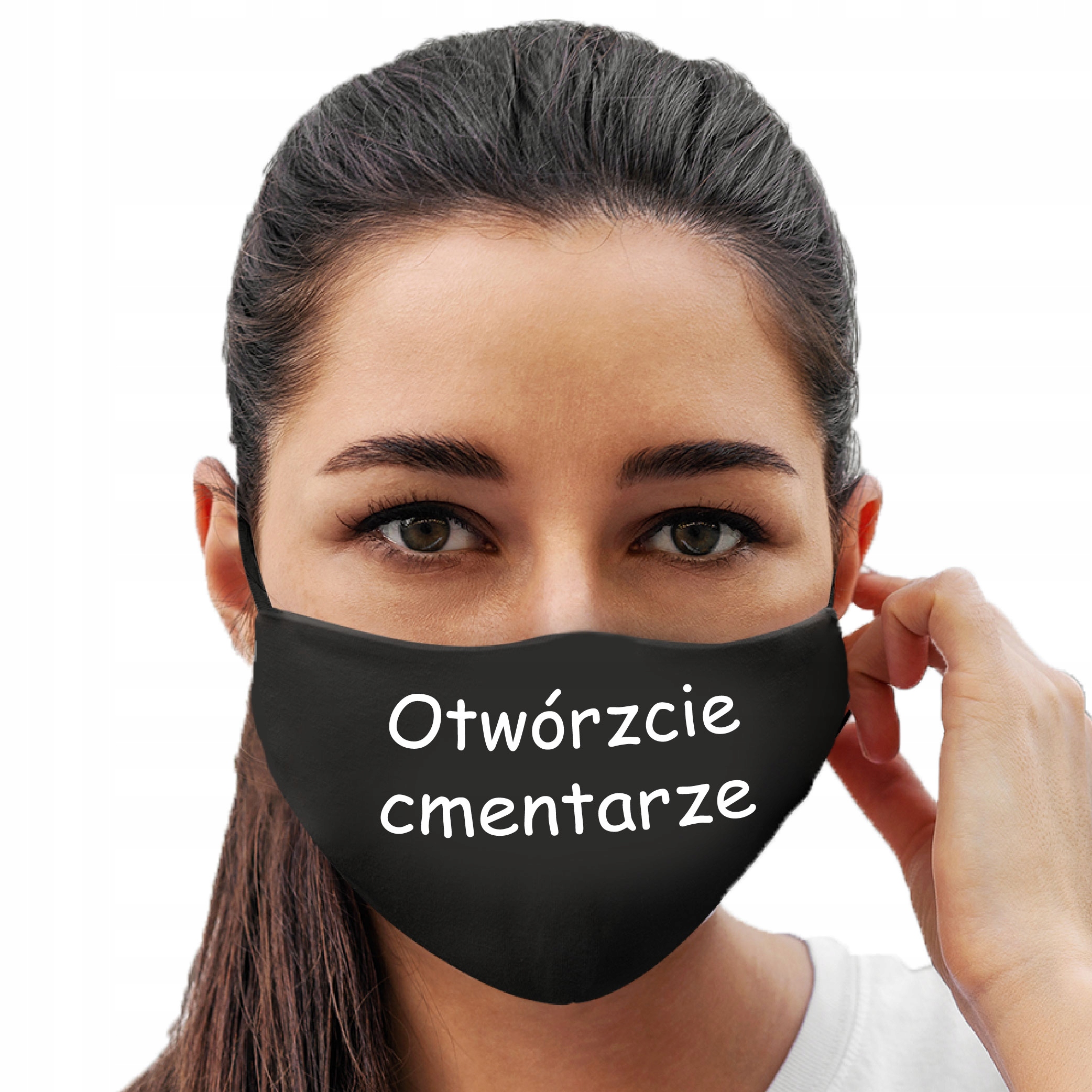 

Maseczka Bawełniana Zamknięte Cmentarze Polityczna