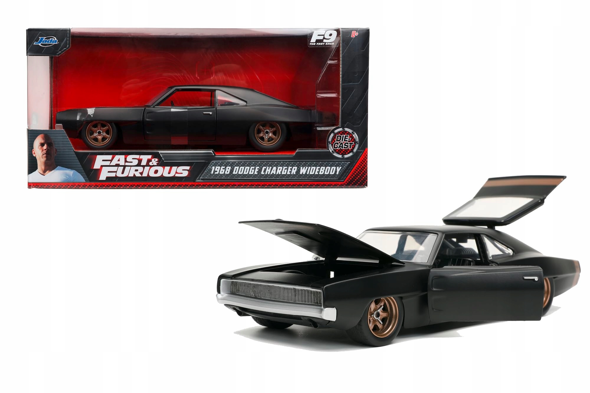 Jada Toys Model 1968 Dodge Charger z Rychlých a Zběsilých Muscle Car 1:24