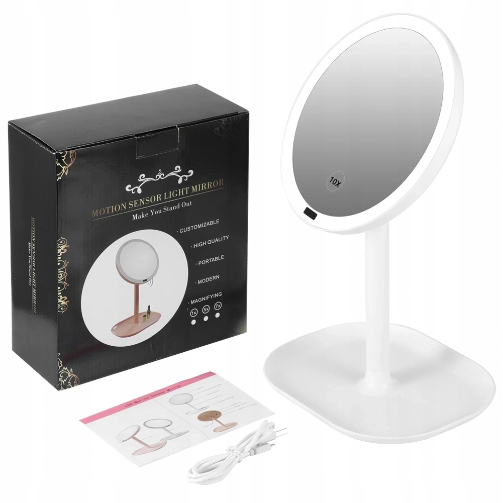 Lusterko biały RICH Kolor dominujący biały