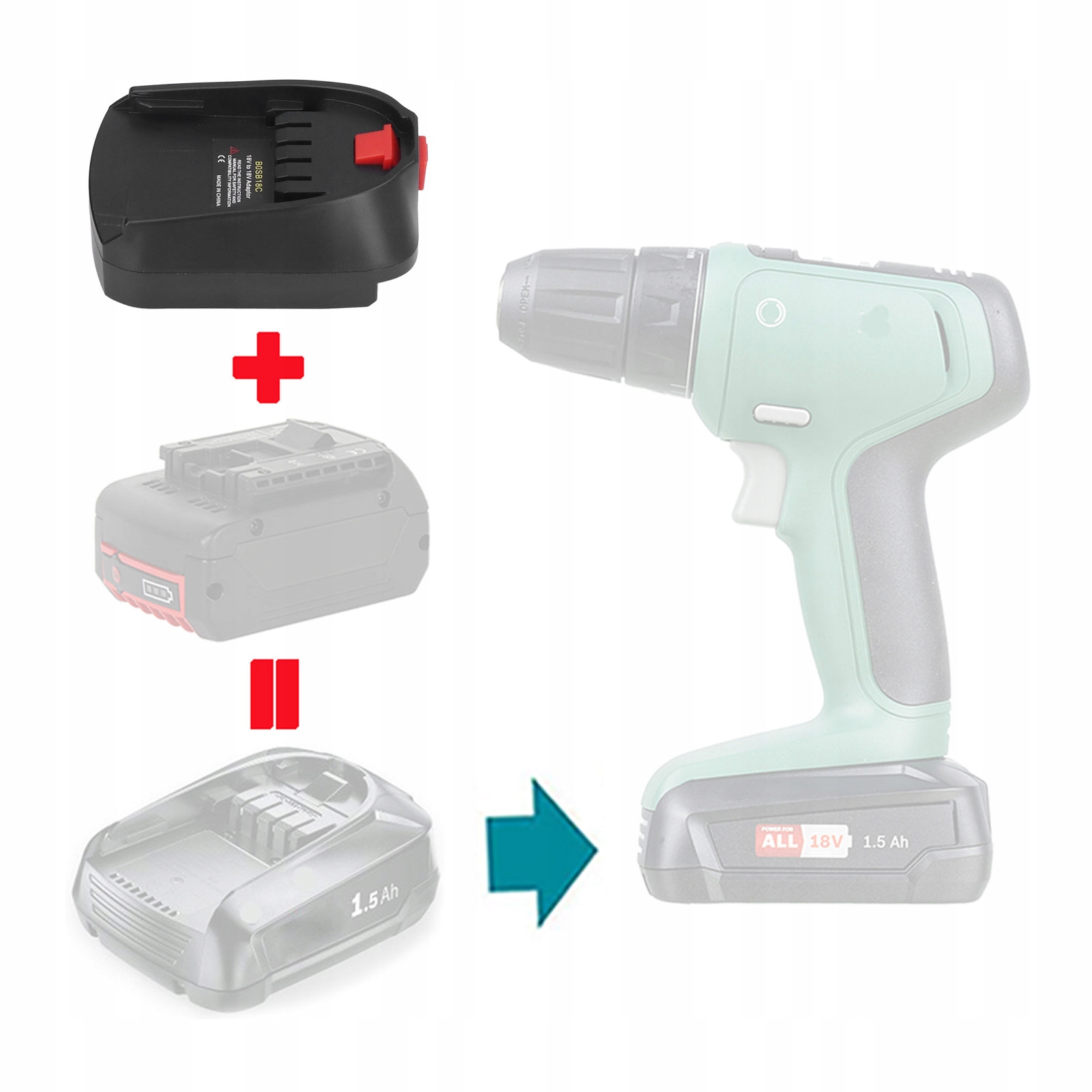 ADAPTER DO BATERII AKUMULATORA BOSCH 18V Kod producenta 1011220008111