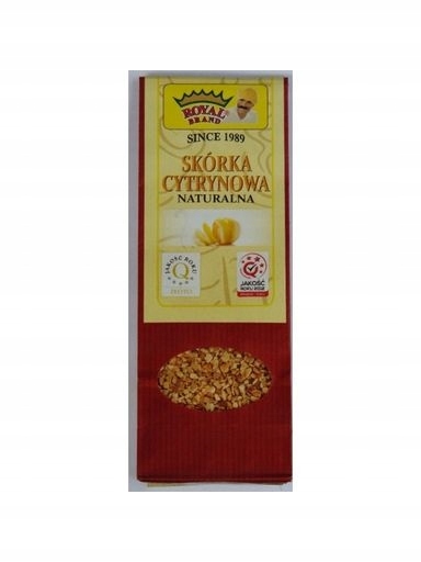 Levně Royal Brand Citronová kůra řezaná přírodní bez cukru 50 g