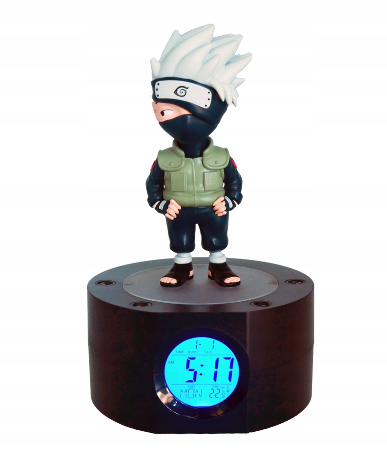 Naruto Kakashi Led podsvícený budík 18 cm