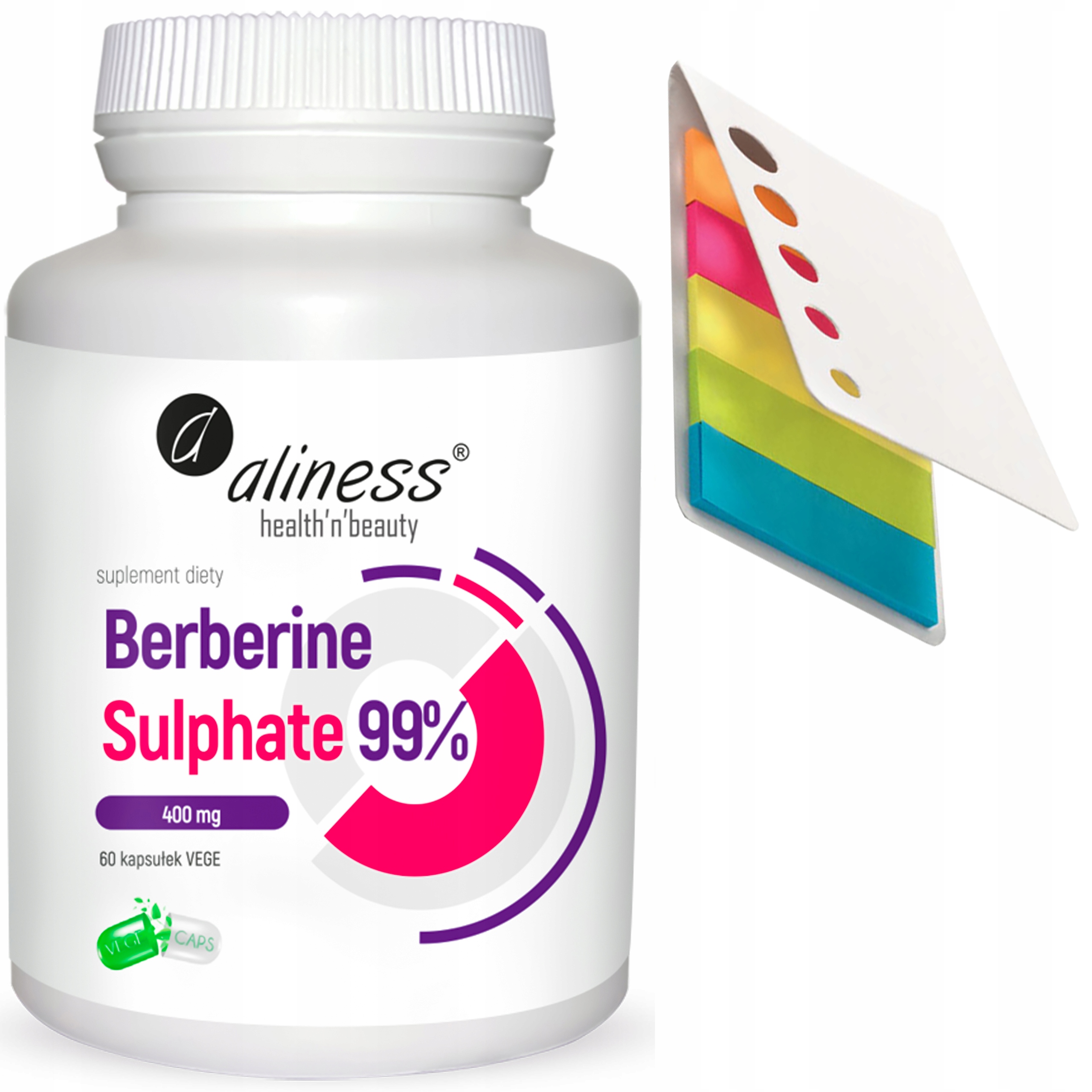 Berberine Sulphate Sulfát 99% 400 mg 60 kapsúl VEGE bez laktózy