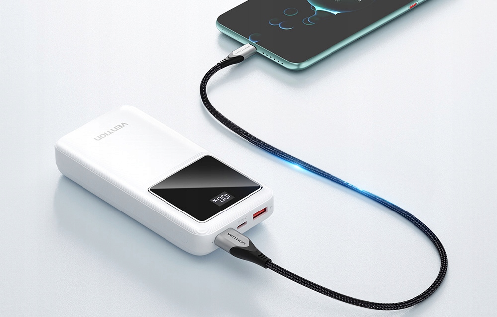 VENTION POWER BANK USB 20000MAH 22.5W POWERBANK USB-A USB-C DO TELEFONU Marka inna