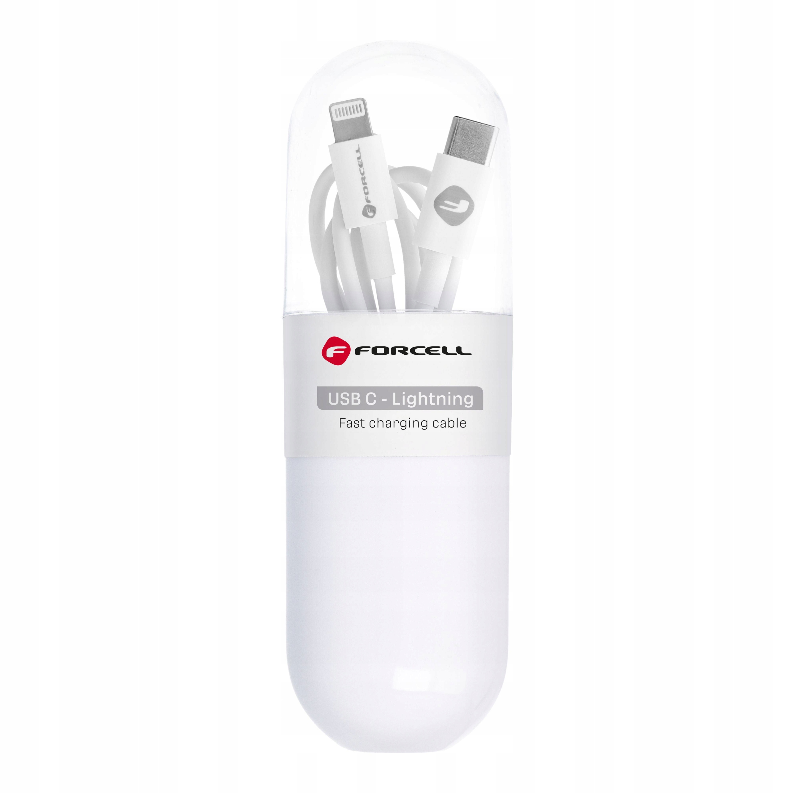 Forcell Kabel Typ C Do Lightning 8-Pin Power Delivery Pd20W C291 Tuba Biały