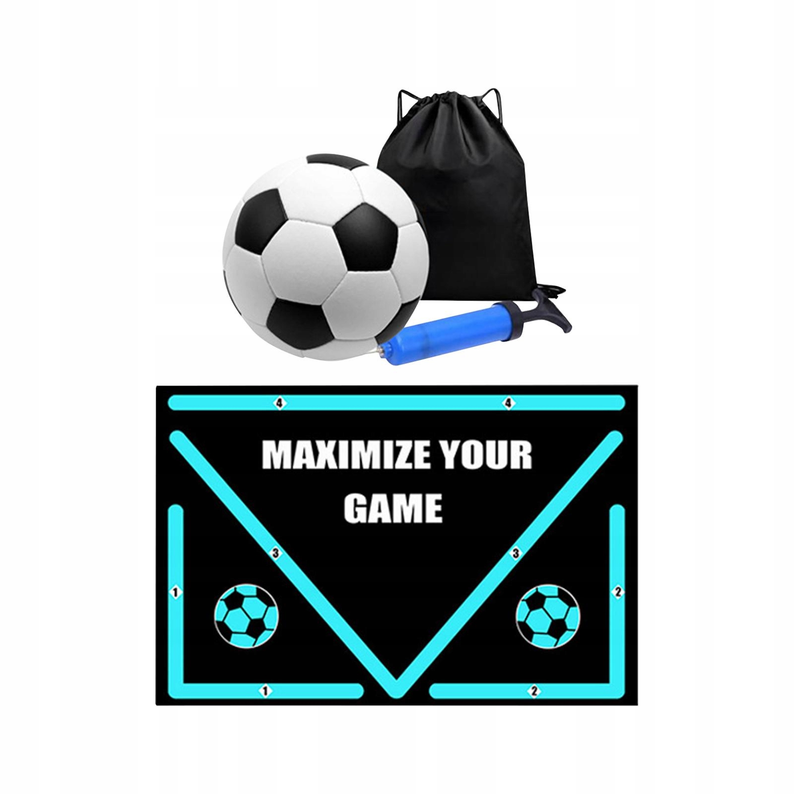 Football Footstep Training Mat Training Pace Ball with Pump Football