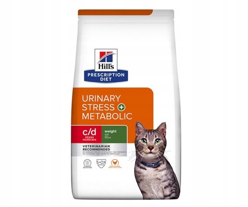 Levně Hill's Pd Feline C/D Urinary Stress Metabolic 3 kg