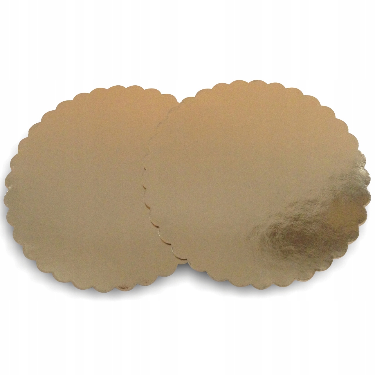 

Gruby podkład pod tort złoty 24 cm karbowany