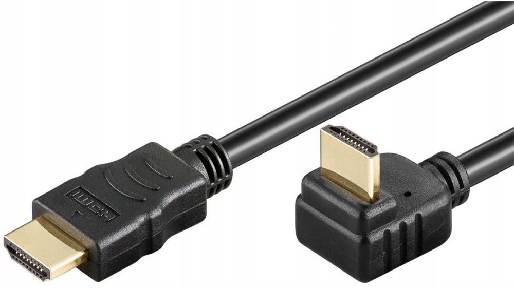 

Kabel Hdmi/hdmi V1.4 M/M Ethernet Kątowy Czarny 5M