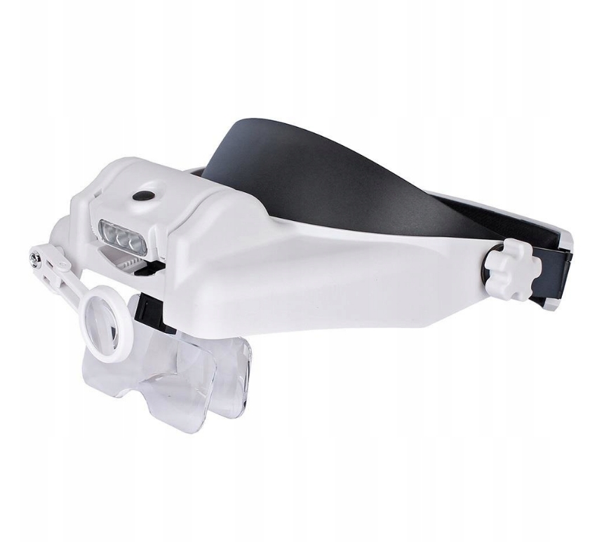 OKULARY POWIĘKSZAJĄCE ZEGARMISTRZOWSKIE LUPA PODŚWIETLENIE 2x LED SERWISOWE Marka Reball