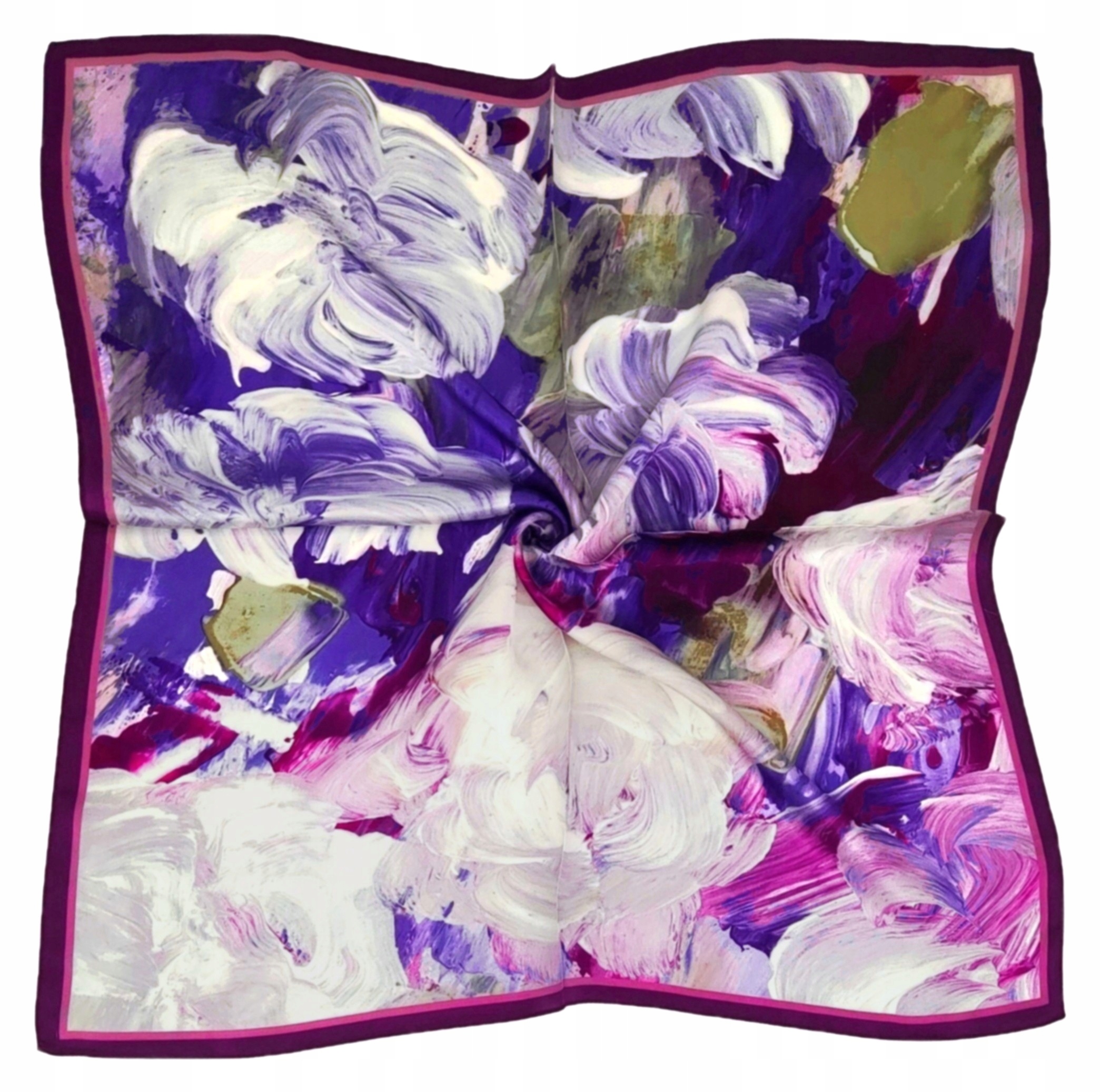 Hedvábný Šátek 100% Přírodní Hedvábí, Morušová Barva, Značka Kvality