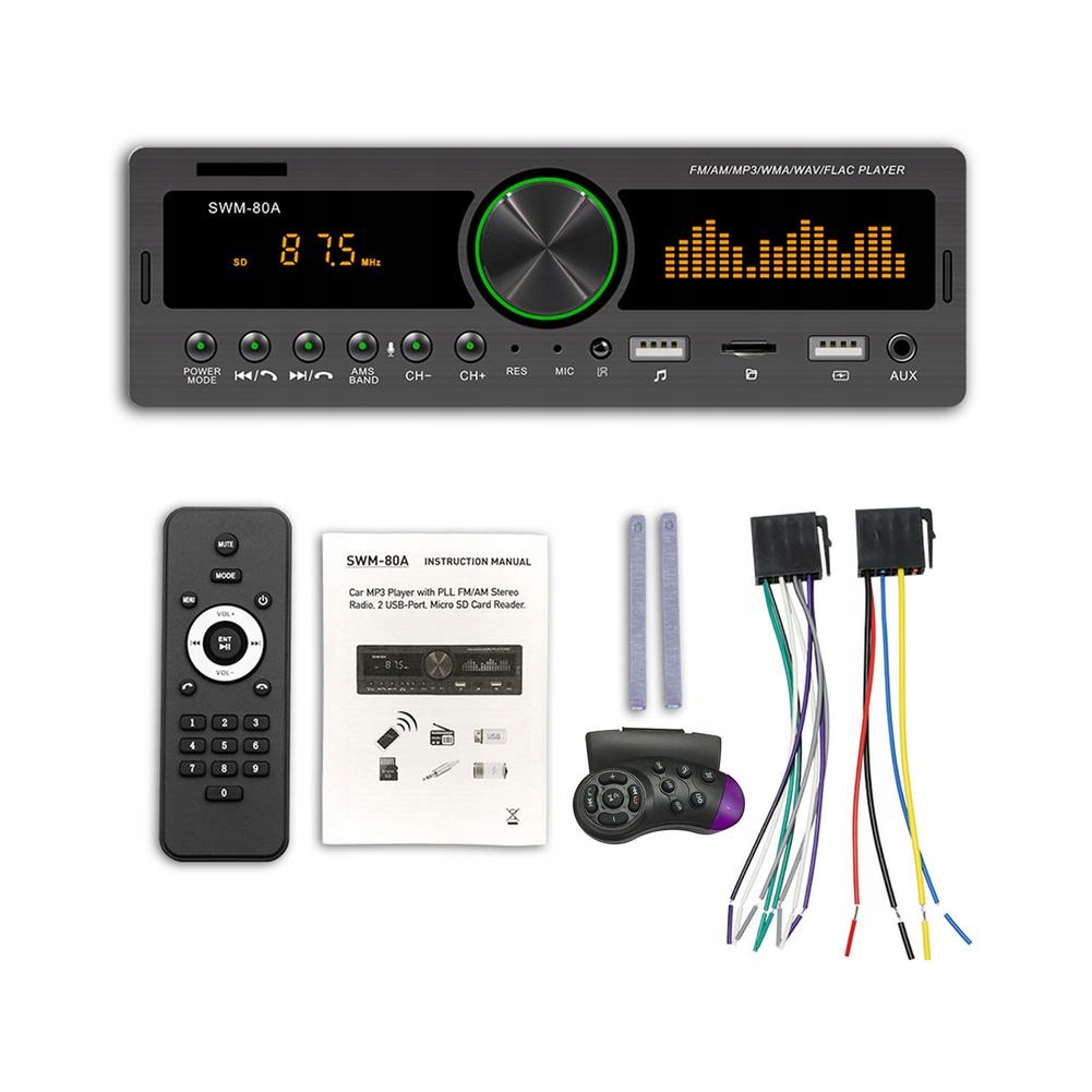 6935460949009 - 1 DIN автомагнітола стерео MP3 плеєр авто