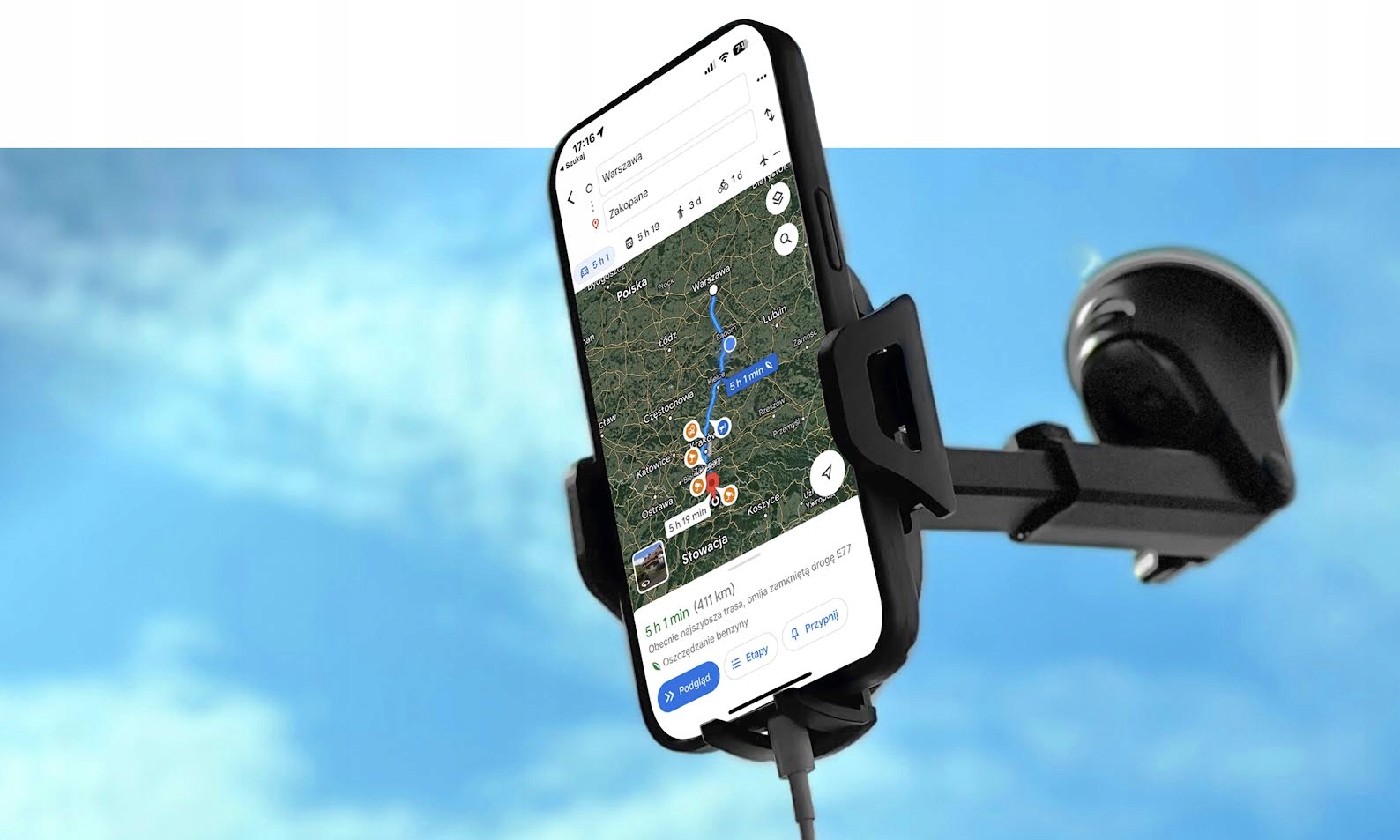 UCHWYT DO SAMOCHODU NA TELEFON SZYBĘ KOKPIT SAMOCHODOWY UCHWYT REGULOWANY Rodzaj na szybę