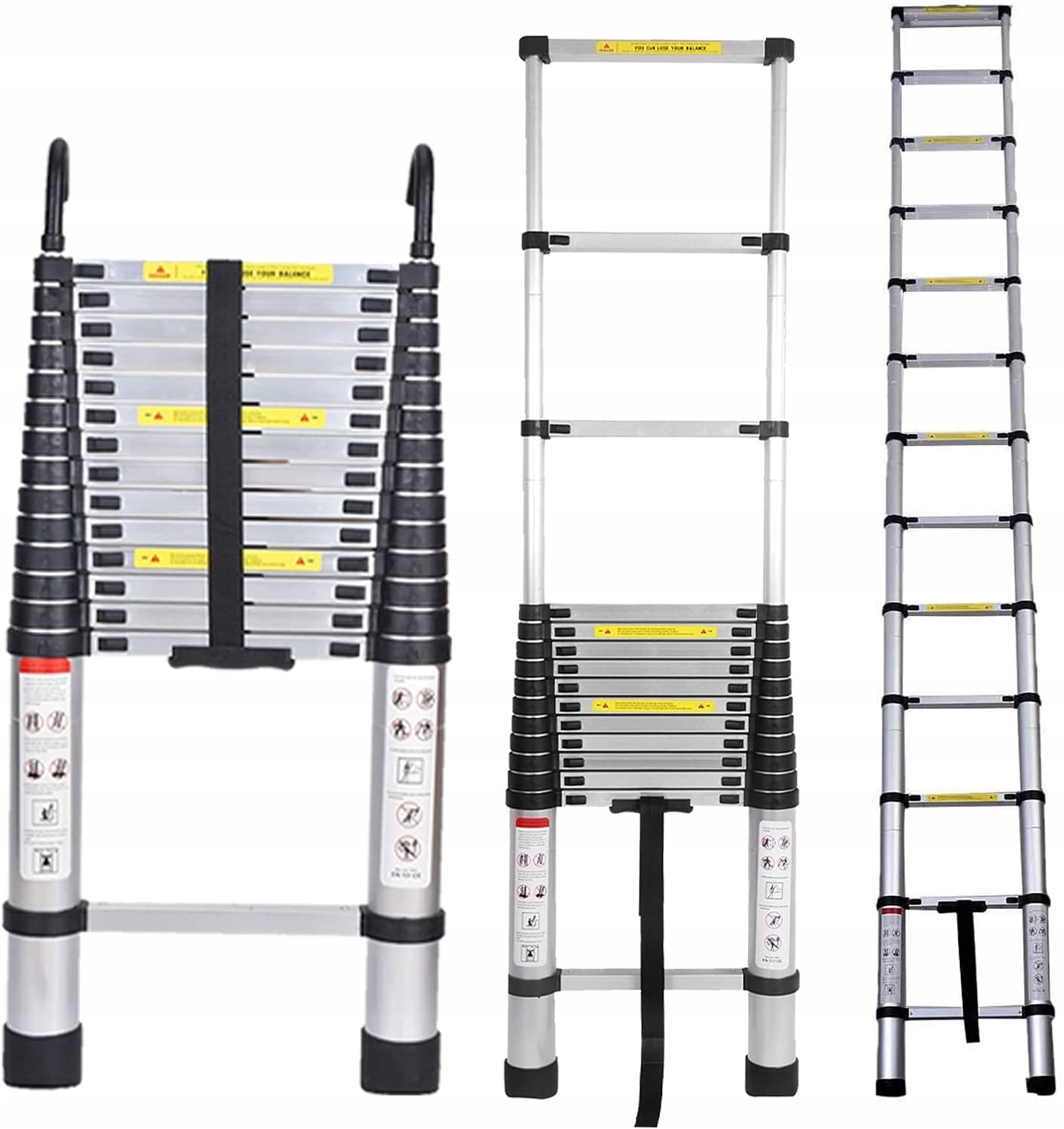 

Dayplus Drabina Teleskopowa 4,4m Mocna &hakiem
