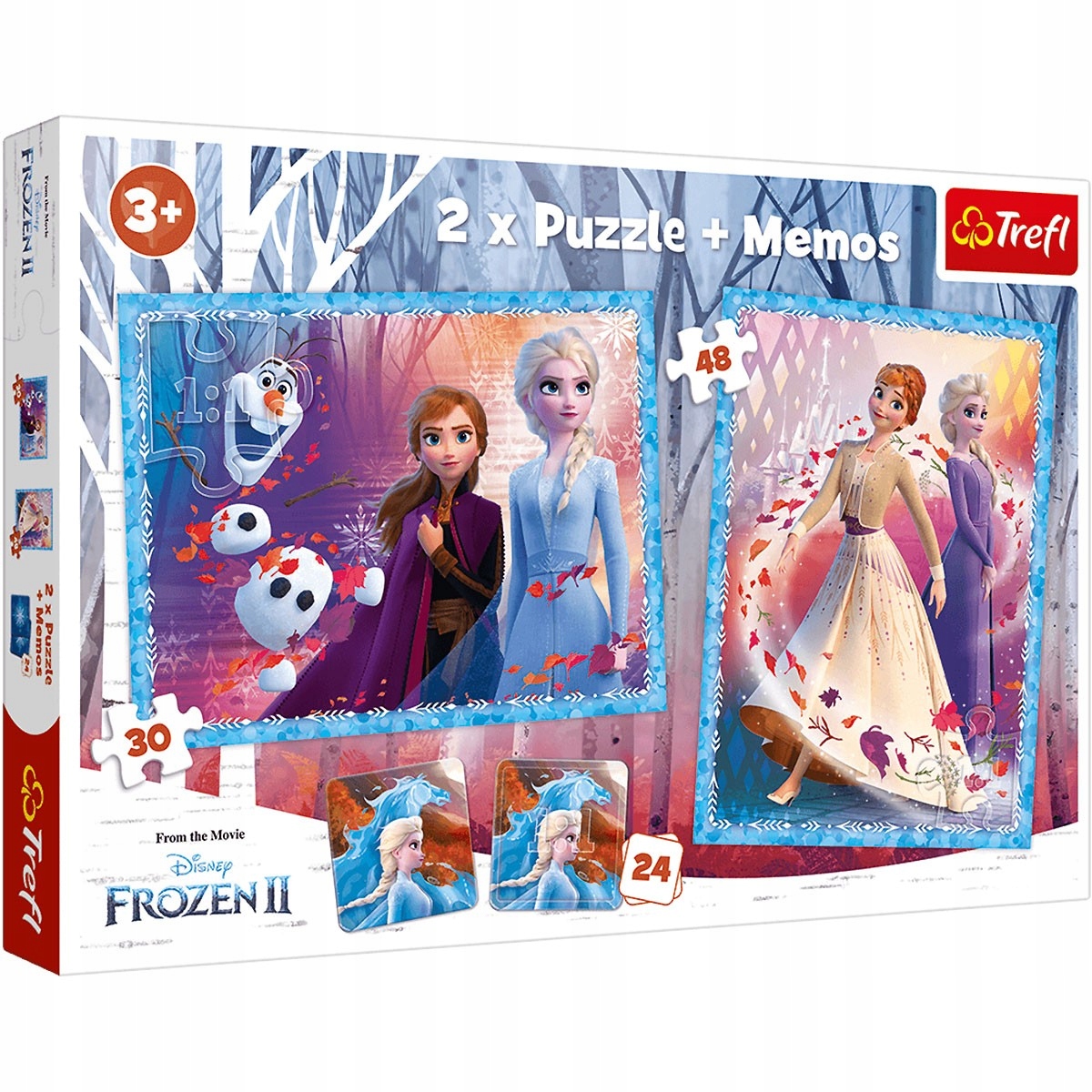

90814 Trefl Puzzle 2W1 Memos Siostry Frozen