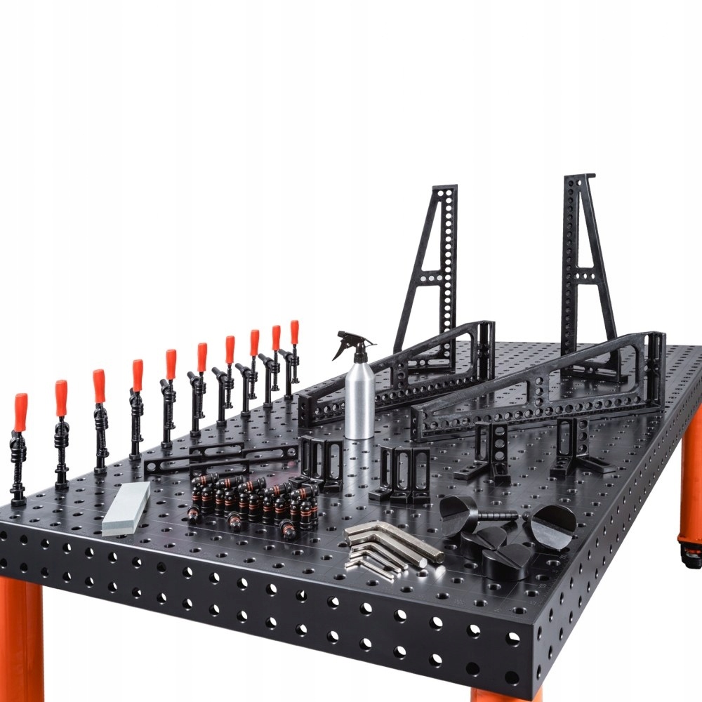 PROFESJONALNY STÓŁ SPAWALNICZY SPARTUS HERMES 3D 1000x1000x100mm D16 4 NOGI Marka Spartus