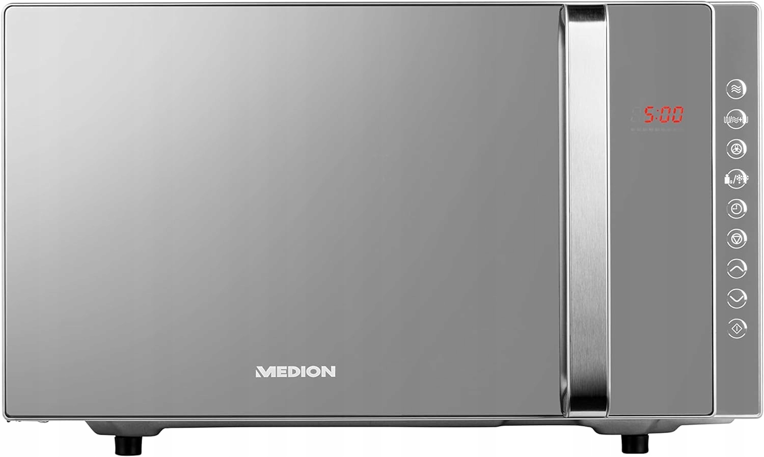 Kuchenka mikrofalowa Lustrzana+GRILL+TERMOOBIEG 3w1 23L Medion 800W,10Prog.
