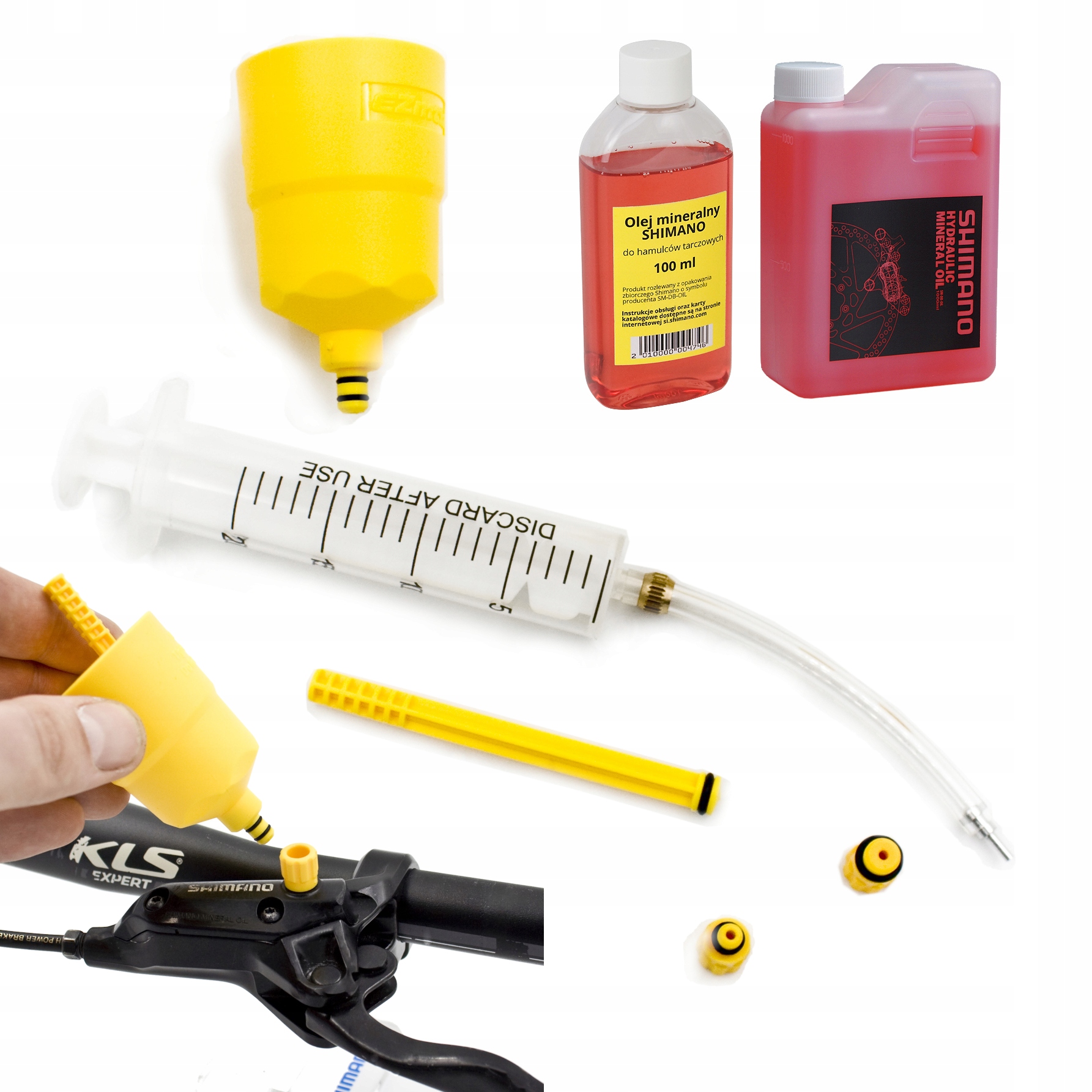 

Zestaw do odpowietrzania hamulców olej Shimano