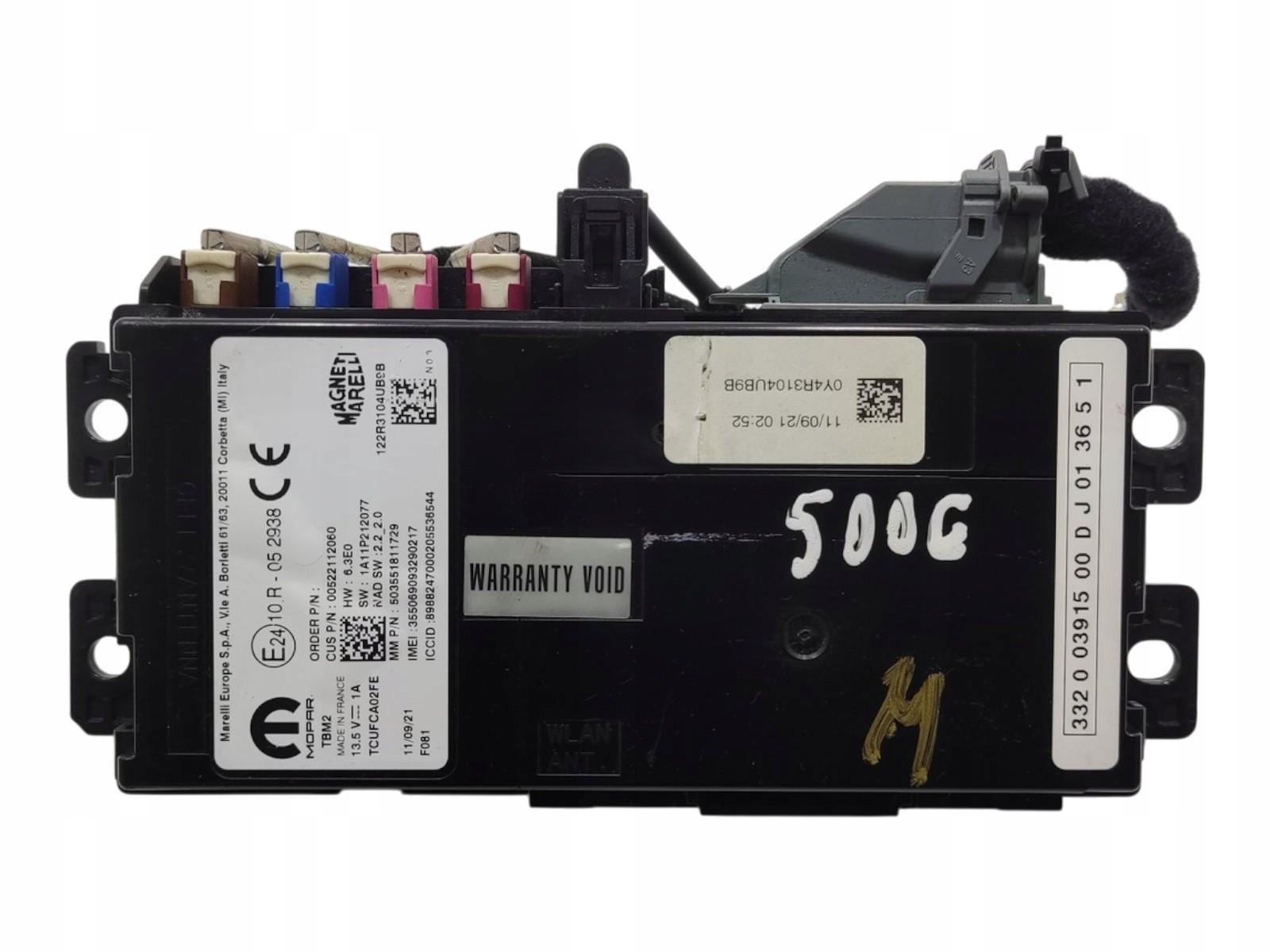 module control unit TELEMATIC FIAT 500E II 2020-2025 00522112060