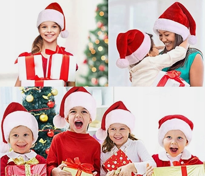 PUSZYSTA CZAPKA PRZEBRANIE DZIECKA ŚWIĘTY MIKOŁAJ STRÓJ PLUSZOWA MIKOŁAJKI Kod producenta CZAPECZKA KOSTIUM ŚW GWIAZDOR GWIAZDKA BAŁWAN