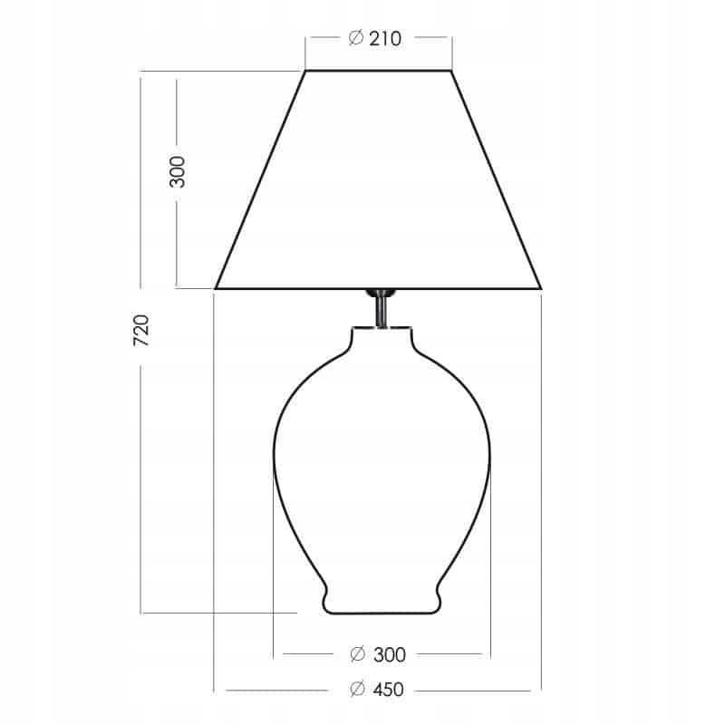 Lampa stołowa CAPRI L014041312 - 4concepts Marka 4concepts