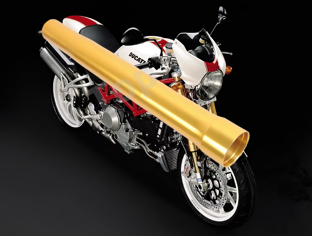 TopX Holení Trubka laga tlumič Odpružení Ducati Monster S4RS 06-08 1 Ks