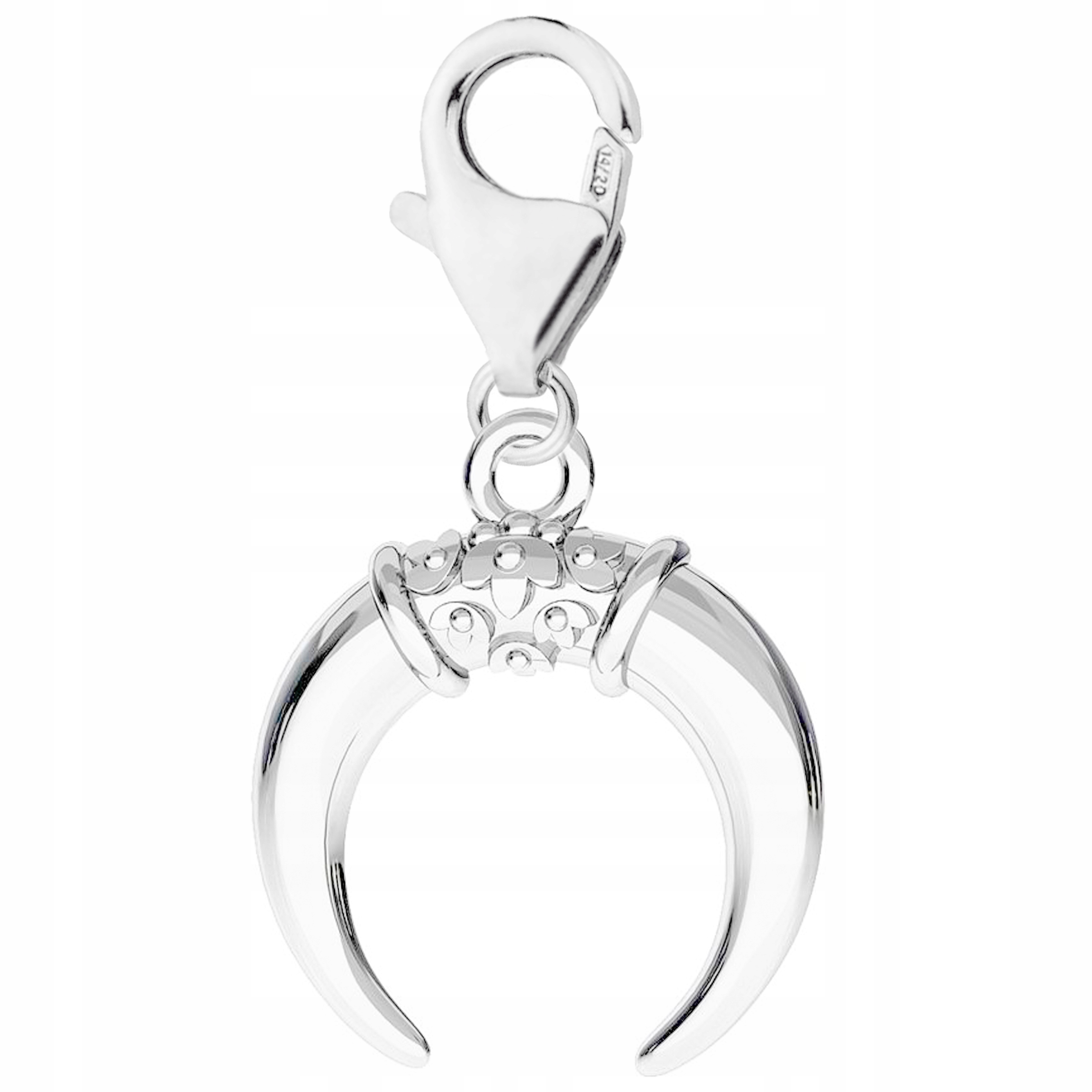 Stříbrný přívěsek s Měsícem Rohy Noc Měsíc Půlměsíc Stříbro 925