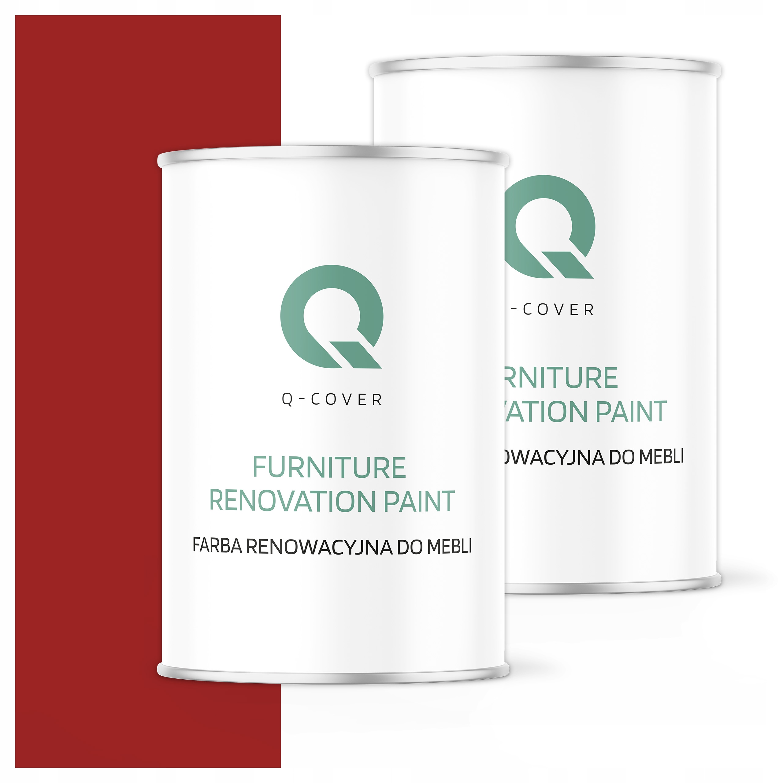 Farba na renováciu nábytku Mdf drevo 1L Ozdobná Červená signálna polomatná