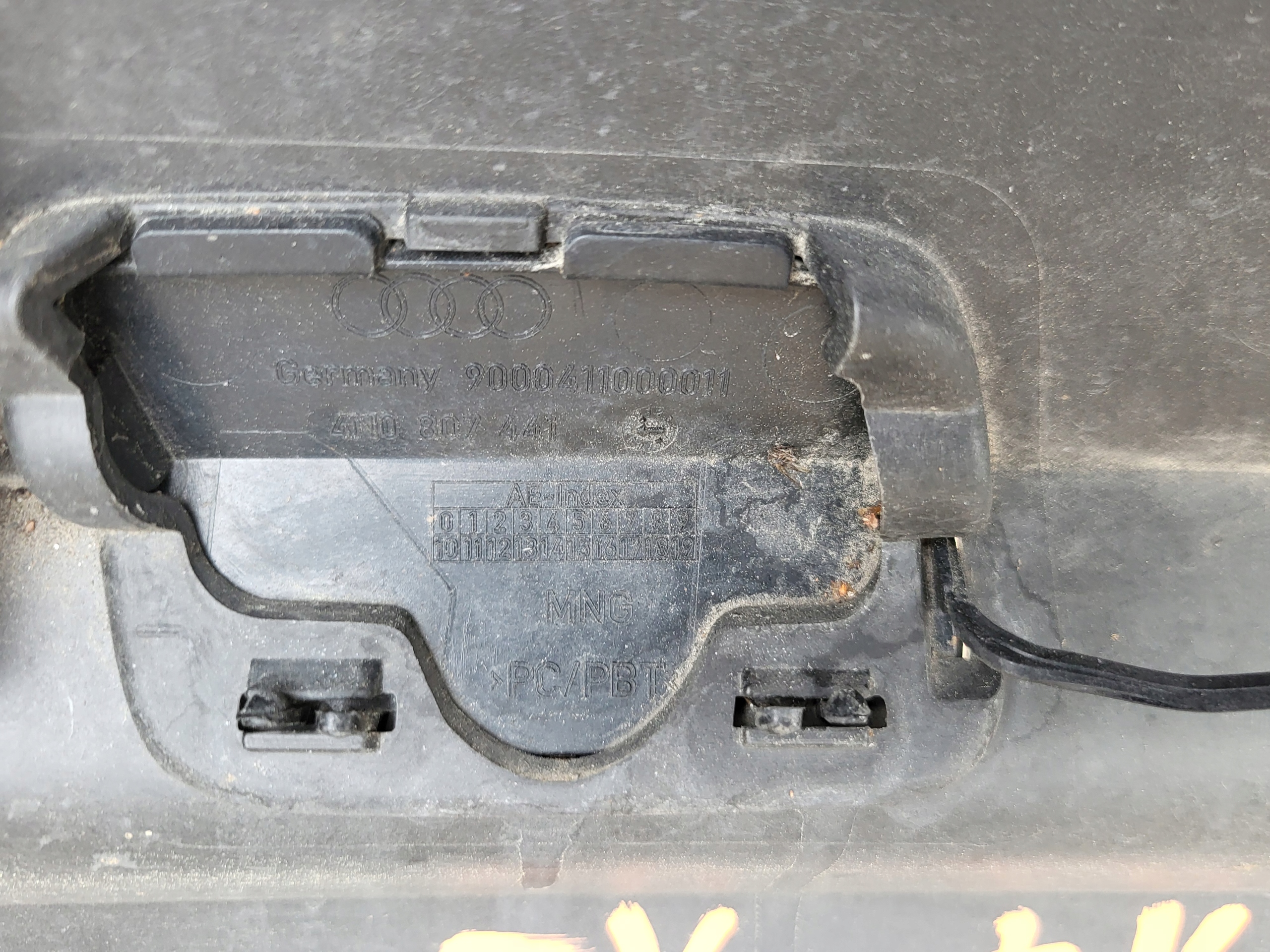 bumper rear rear part AUDI A8 D5 4N0 black original