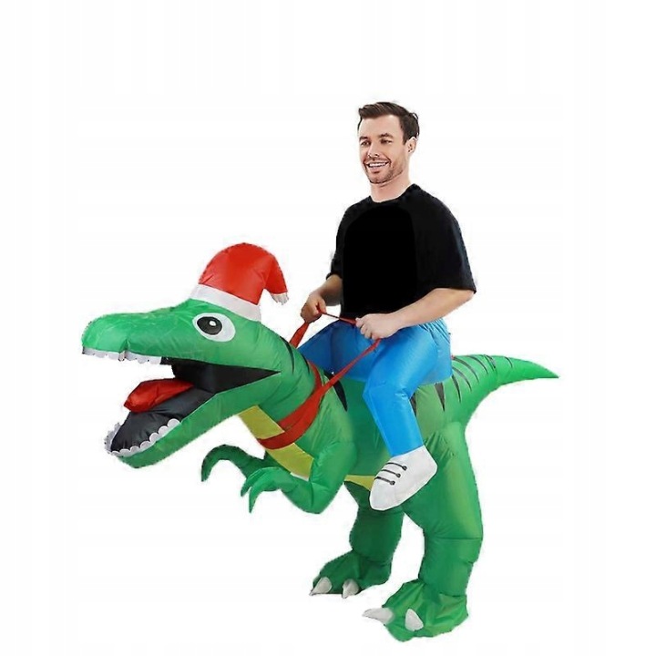 Kostým Dinosaura Nafukovací Kostým S Pumpičkou 160-190 cm