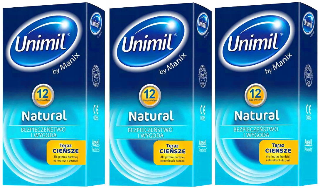 

Prezerwatywy Unimil Natural+ 36 szt. Teraz Cieńsze