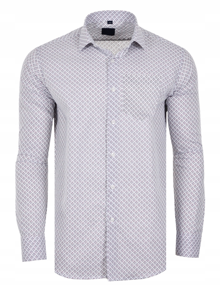 50/51 Košile Vzory Bílá Dlouhá Velká