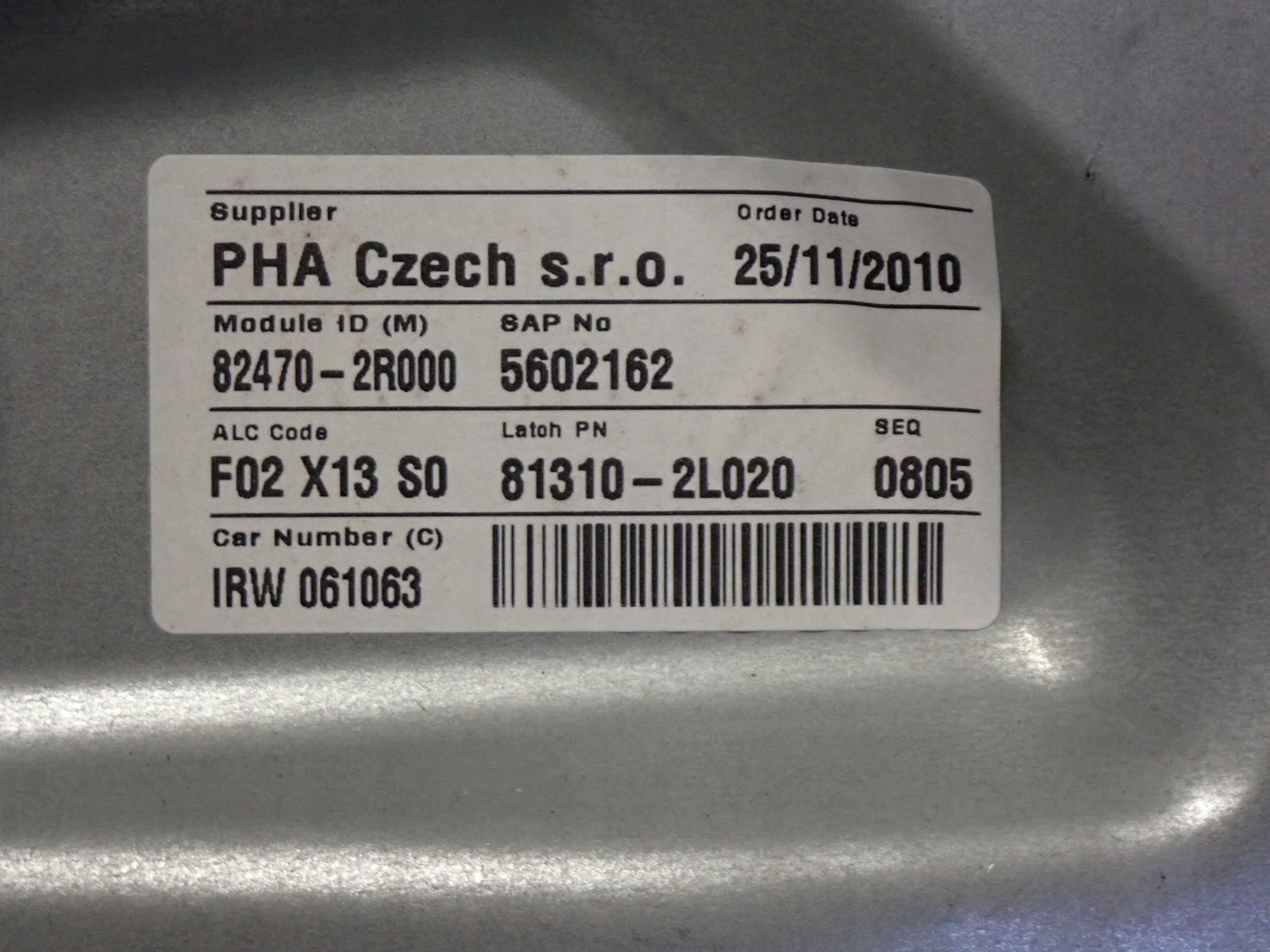 HYUNDAI i30 CW KOMBI 07-12 PODNOŚNIK SZYBY PRZEDNI LEWY Wersja Europejska