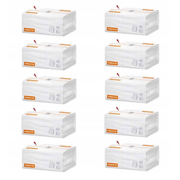 Zestaw 10x Ręcznik składany Zz 2W Perfecto EasyOpen 150 szt.