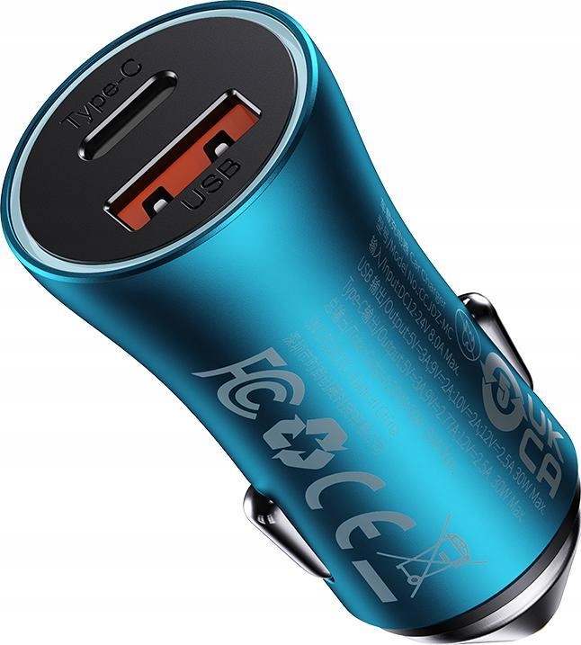 Baseus Golden Contactor Max USB USB-C 60W Niebieski