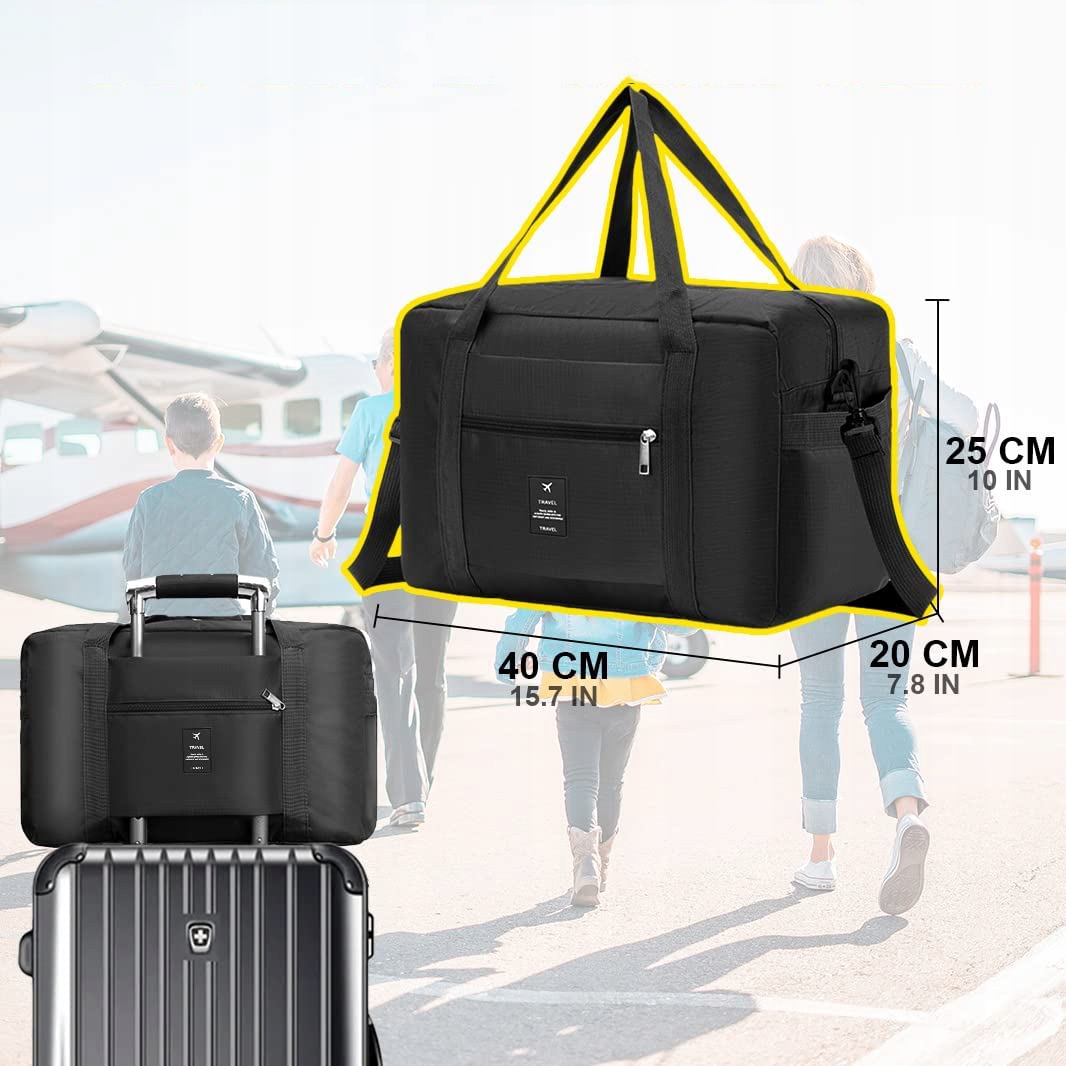 TORBA DO SAMOLOTU BAGAŻ PODRĘCZNY DO BAGAŻ PODRĘCZNY RYANAIR 40X20X25 cm Wzór dominujący bez wzoru