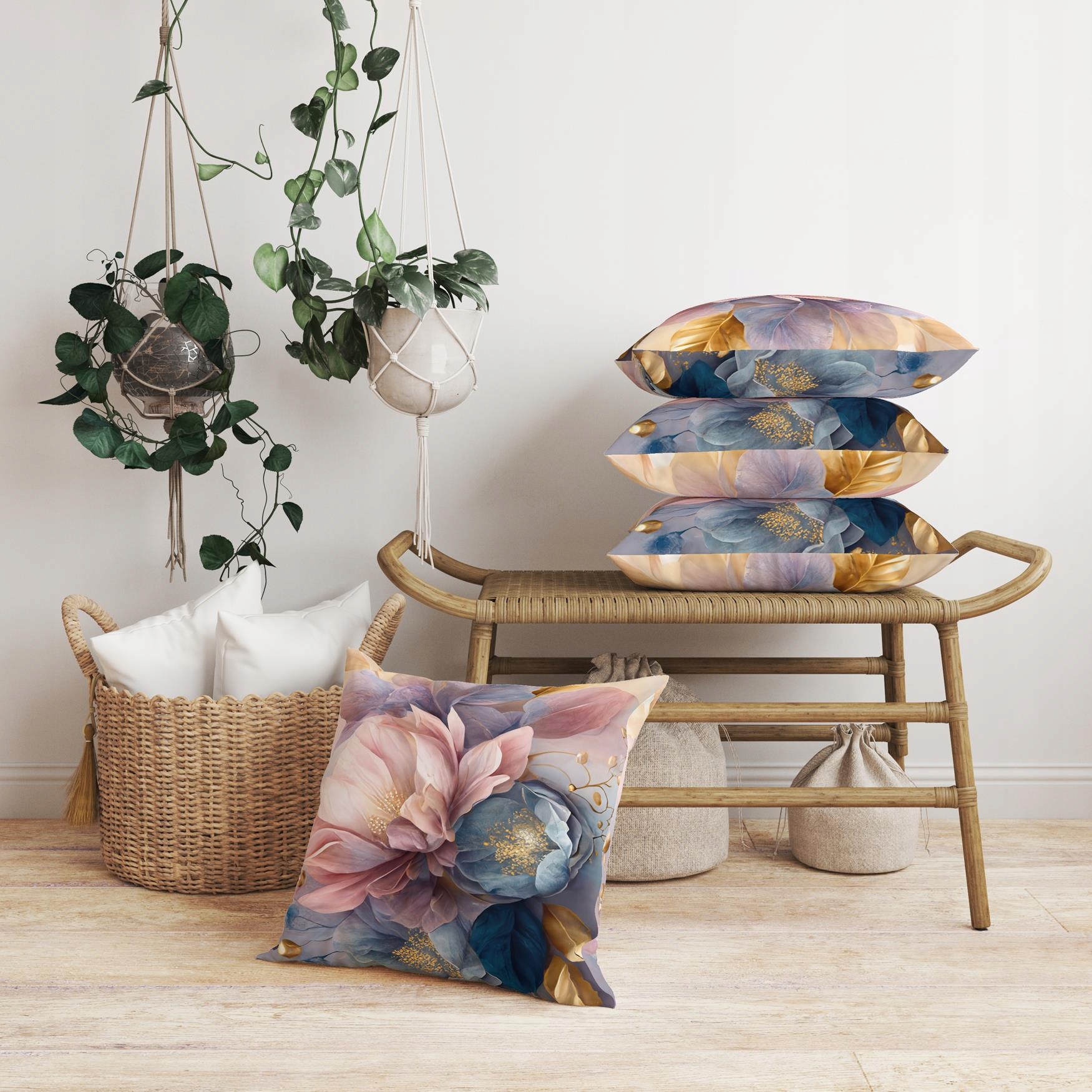 POSZEWKA NA PODUSZKĘ DEKORACYJNA 45x45 JASIEK 142 Materiał poliester